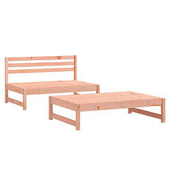 vidaXL Salon de jardin 2 pcs bois massif douglas