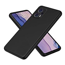 Htdmobiles Coque pour Motorola Moto G13 4G / G23 4G / G53 5G - housse etui silicone gel fine + film ecran - NOIR