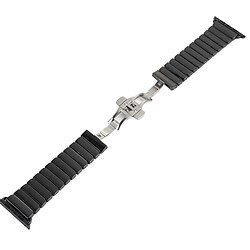 Wewoo Bracelets de montre en céramique noir pour Apple Watch Series 3 & 2 & 1 42mm bande de montre-bracelet en délicate