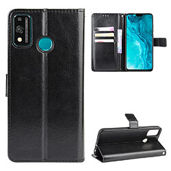 Etui en PU Cheval fou noir pour votre Huawei Honor 9X Lite