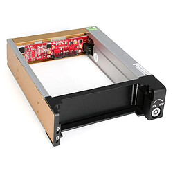 StarTech.com Rack Amovible Robuste en Aluminium 5.25"" avec Ventilateur pour Disque Dur SATA 3.5"" pas cher