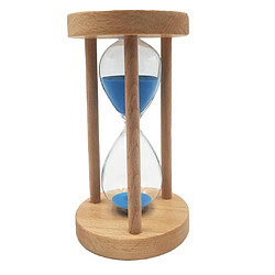 Avis Sablier en bois rond cadre sablier pour enfants cadeau Home Decor Blue 25min