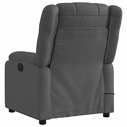 Acheter Maison Chic Fauteuil Relax pour salon, Fauteuil de massage inclinable Gris foncé Tissu -GKD97747