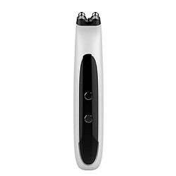 Chrono Masseur oculaire électrique Mini yeux rides supprimer les cernes stylo Anti-âge masseur vibrant EMS importateur masseur facial pour les yeux(Blanc)