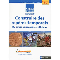 Construire des repères temporels CP, CE1, CE2, cycle 2 : du temps personnel vers l'histoire : programme 2016 - Occasion