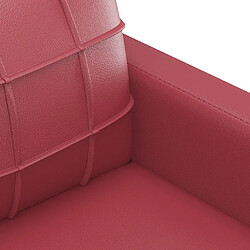 Acheter vidaXL Ensemble de canapés 2 pcs et coussins Rouge bordeaux Similicuir