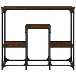 Avis vidaXL Table console chêne marron 89,5x28x76 cm bois d'ingénierie