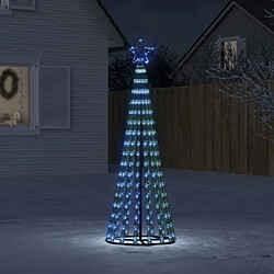 vidaXL Arbre de Noël lumineux conique 275 LED bleu 180 cm