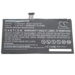 vhbw batterie compatible avec Asus T102H, T102HA, Transformer Mini, Transformer Mini T102H tablette tablet (8200mAh, 3.85V, Li-Polymère)