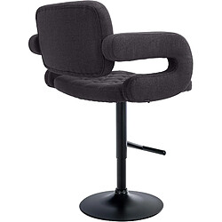 Avis Non Tabouret de bar Dublin TISSU noir