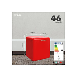 Chatel Mini réfrigérateur cube vintage Linarie LK48MBRED 46 litres Rouge pas cher