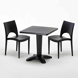 Avis Grand Soleil Table et 2 chaises colorées polypropylen