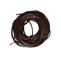 10m Fil De Nylon Ciré Chaîne De Cordon Tissu En Forme De Bijoux 1.5mm Café Noir pas cher