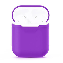 Avis Wewoo Coque Protection Pour Apple AirPods Portable Bluetooth Écouteurs Boîte de en silicone Anti-perte Sac rangement Dropproof (Les ne sont pas inclus) (Violet)