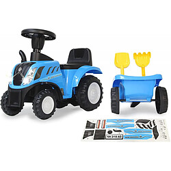 Jamara Push-Car New Holland T7 Tracteur bleu