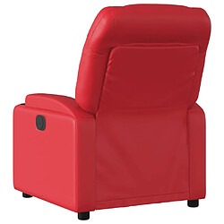 Acheter vidaXL Fauteuil inclinable Rouge Similicuir