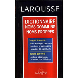 Dictionnaire noms communs, noms propres : précis de grammaire - Occasion