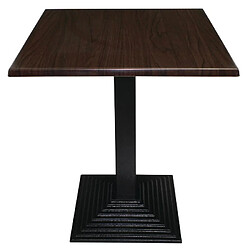 Plateau de table carré marron foncé 700 mm - Bolero