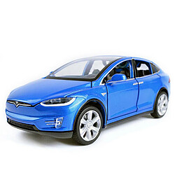 Universal 1: 32 Tesla Model X90D SUV Model Car Tong Li Blue(Bleu)