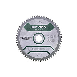 Metabo - Lame de scie circulaire 216x2.4x30mm 60 dents HW/CT