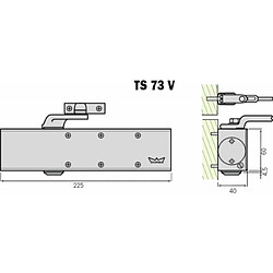 Avis DORMAKABA Fermeporte modèle TS 73 V