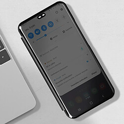 Avizar Étui Clear View Samsung Galaxy S22 Clapet Miroir Support Vidéo Noir pas cher