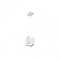 Acheter Luminaire Center Suspension QUAD aluminium blanc 1 ampoule