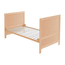 Acheter Lit bébé évolutif en bois hêtre naturel réglable en hauteur Roba 70x140