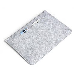 Wewoo Housse Étui gris pour MacBook Air 11.6 pouces, Taille: 33x22x1cm 11.6 pouces Universel Mode Doux Sac Tablet Laptop de Feutre pas cher