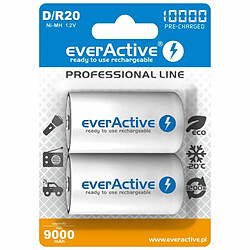 Rechargeable Batteries everActive R20/D Ni-MH 10000 mAh ready to use