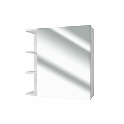 Mpc Armoire De Toilette Blanche 64 X 62 X 20,8 Cm (hxlxp)