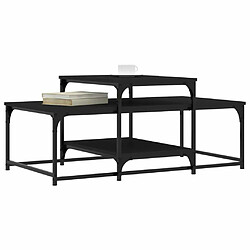 Avis Maison Chic Table basse,Table Console Table d'appoint, Table pour salon noir 102x60x45 cm bois d'ingénierie -MN59984