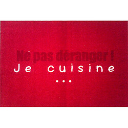 Tapis de cuisine en polyamide Ne pas déranger - Dim : 50 x 75 cm - PEGANE -