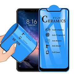 Wewoo Film de verre trempé céramique à couverture complète 2.5D pour colle pleine Xiaomi Redmi Note6 Pro