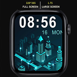 Universal Smartwatch IP68 Imperméable 1,75 pouce Thermocardiogramme Smartwatch pour Hommes et Femmes | Smartwatch (Noir)