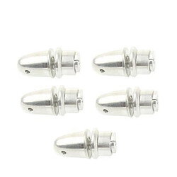 Wewoo Argent 5 PCS 3.17mm avion à pas fixe hélice adaptateur balle