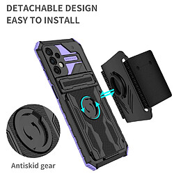 Coque en TPU anti-rayures, réglable avec béquille violet pour votre Samsung Galaxy A32 5G