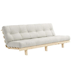 Inside 75 Banquette convertible futon LEAN bois de pin coloris naturel 130x200 cm