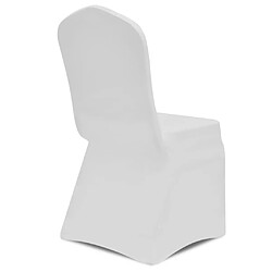 Acheter Decoshop26 Housse blanche extensible pour chaise 50 pièces DEC022487