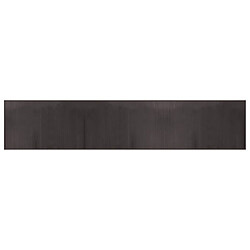 vidaXL Tapis rectangulaire marron foncé 60x300 cm bambou