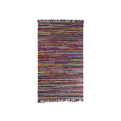 Beliani Tapis en coton multicolore foncé 160 x 230 cm DANCA pas cher