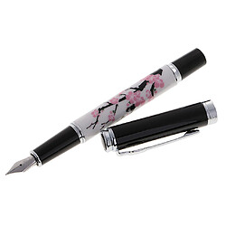 Jinhao Stylo Plume Rechargeable Motif de Fleur Stylo à Ecriture Calligraphie Cadeau Enfant Adulte pas cher