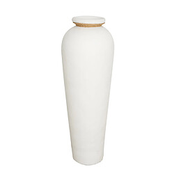 Vase Alexandra House Living Blanc Terre cuite 33 x 82 x 33 cm