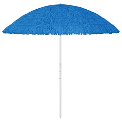 Maison Chic Parasol Jardin | Parasol de plage Hawaii Bleu 300 cm - GKD13629