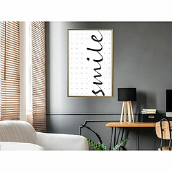 Paris Prix Affiche Murale Encadrée Smile 40 x 60 cm Or