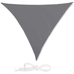 Helloshop26 Voile d'ombrage triangle 5 x 5 x 5 m gris 13_0002940_3