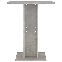 Avis vidaXL Table de bistro Gris béton 60x60x75 cm Bois d'ingénierie