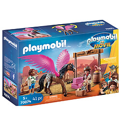 Playmobil® Playmobil Marla et Del avec Cheval ailé de 41 pièces The Movie Marron