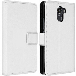 Avizar Etui Wileyfox Swift 2 X Housse Portefeuille Clapet Folio Blanc - Fonction Stand