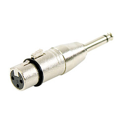 Adaptateur XLR Femelle - Jack Mâle Mono Easy Plugger